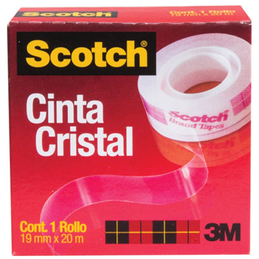 Scotch 3M Cristal 600 19x20